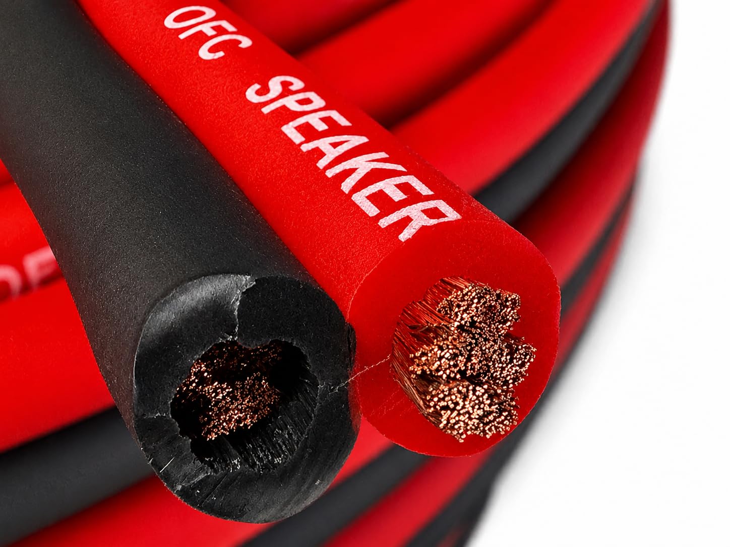 Resilient Sounds 8G OFC Competition Grade Speaker Wire Red/Black 20FT