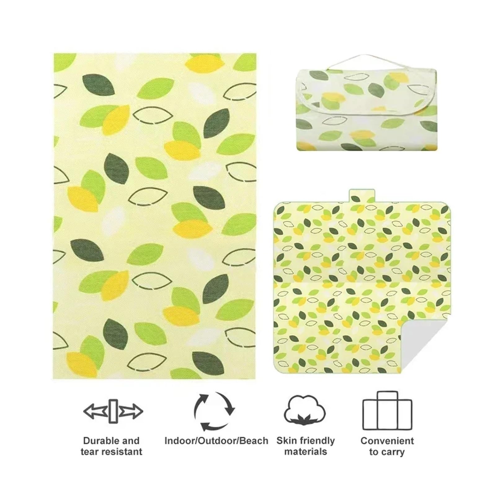 Couverture Pique Nique Tapis de camping portable, grande couverture, imperméable, résistant à l'humidité, épais, sac de transport, tapis de pique-nique, randonnée, plage, voyage, activités de plein ai