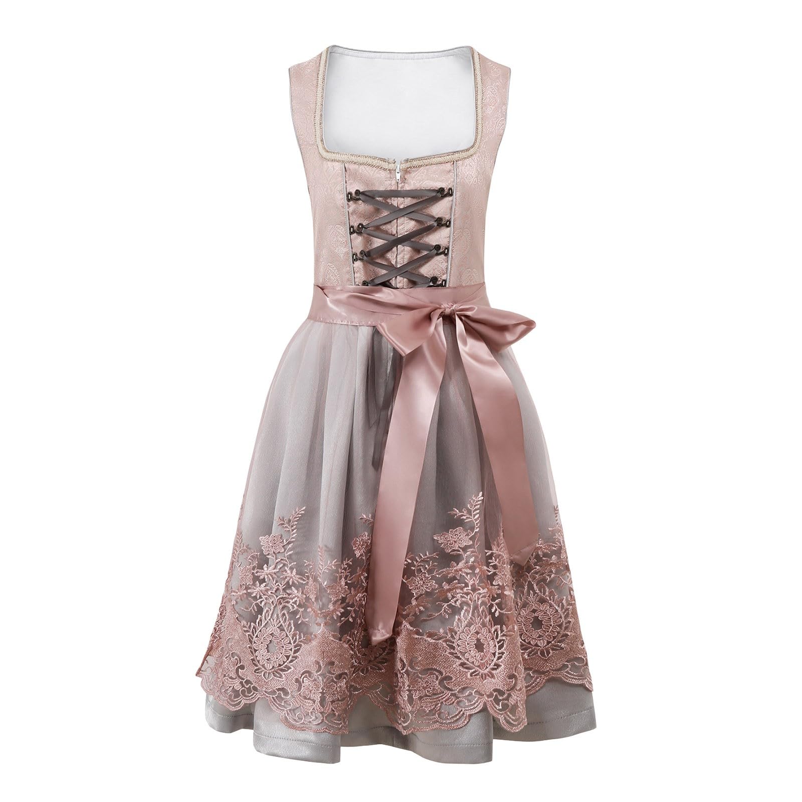 Dirndl Für Damen Oktoberfest Dirndl-Komplettsets Midi Bluse Elegante Lang Mit Kurzarm Kostüm Elegant Trachtenkleider 2025rn Sexy Outfit Trachten Rock Dirndel