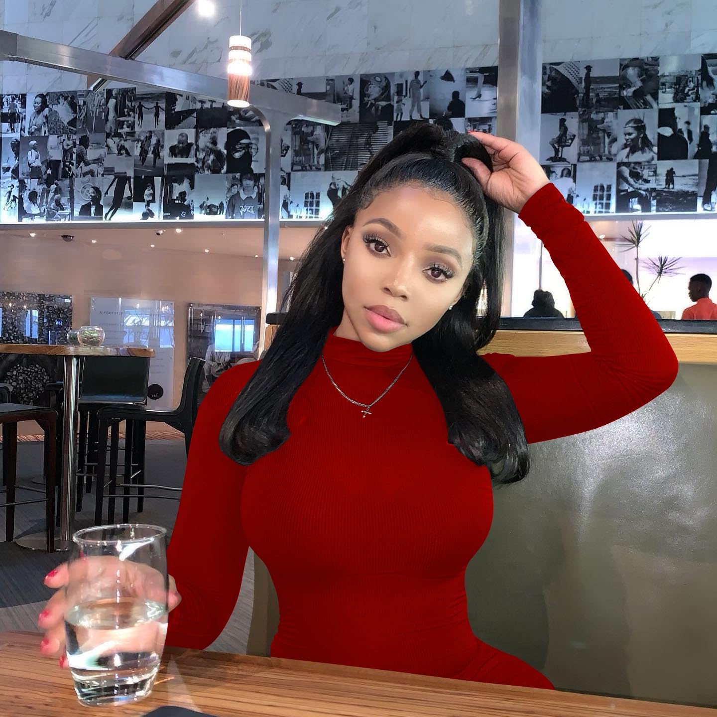 Memoriesea Women's Basic Turtleneck Long Sleeve Ribbed Bodycon Fall Slim Solid Maix Pencil Dress - Image 8