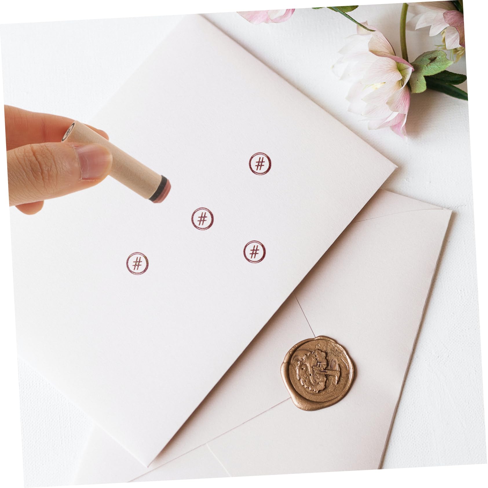 HOMSFOU 5 Set Timbri per Timbri Alfabeto per Scrapbooking per Progetti Creativi