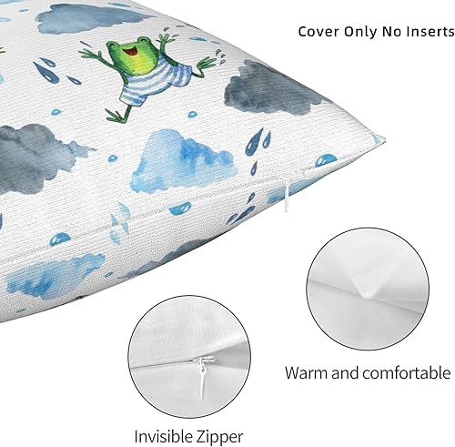 Miniatura 4 de YIPOCH Small Frogs- Throw Pillow Covers 12"x12" Throw Pillow Cushion Cases Decoration for Couch Sofa Pillow Covers fundas para cojines de sala Cute