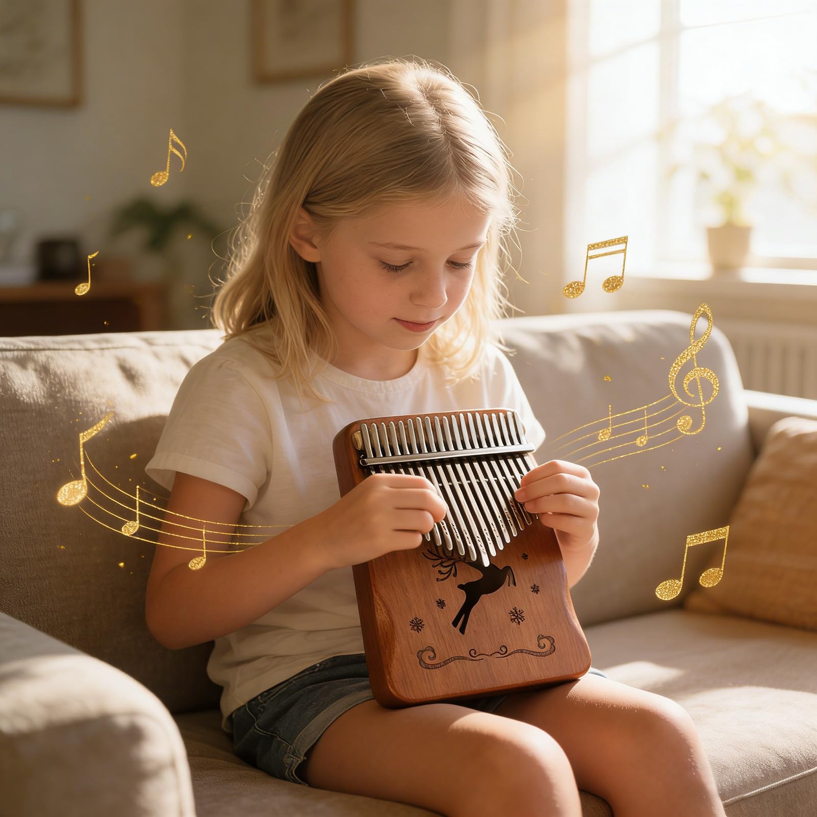 Kalimba, pianoforte da 21 pollici, armonie ricche di alta qualità per principianti e uso da viaggio