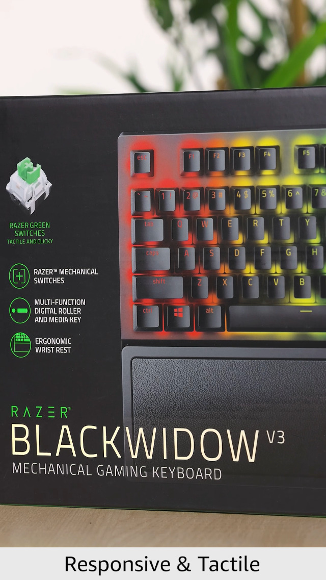 Razer BlackWidow V3 (Green Switch) - Mechanical Gaming Keyboard