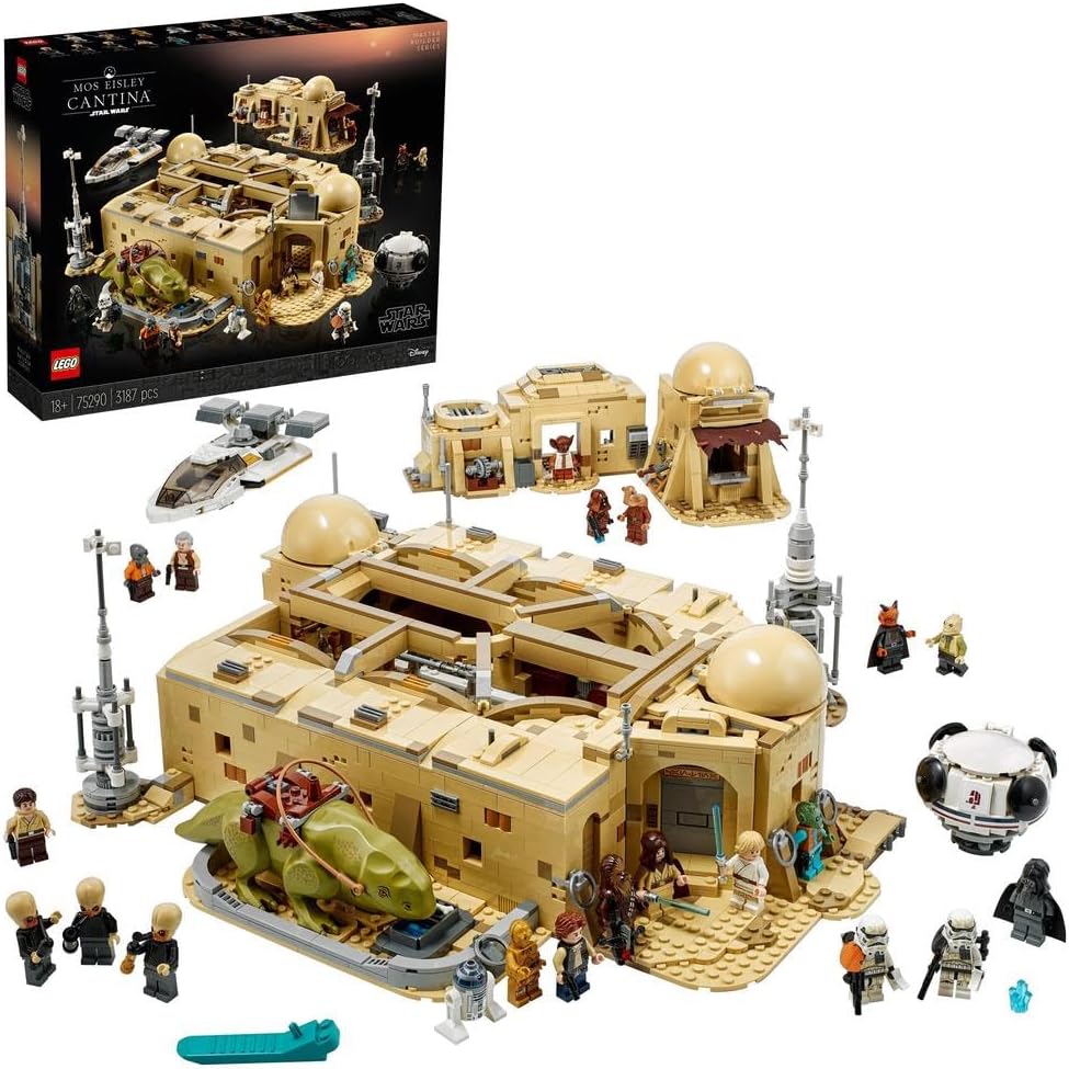 Star Wars: A New Hope Mos Eisley Cantina Building Set, Master Builder Series, Model Kits for Adults to Build, Collectible Gift Idea 75290