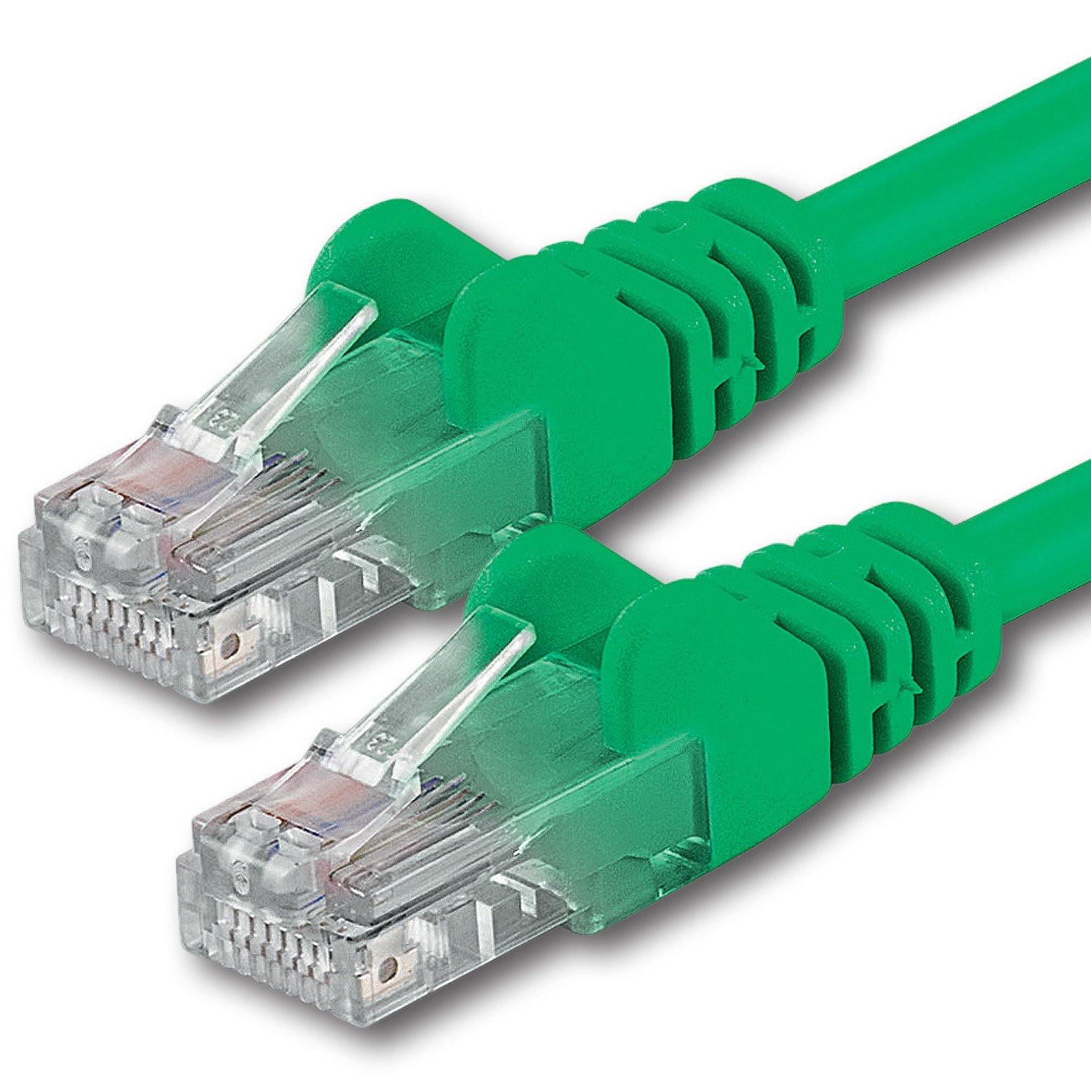 1aTTack.de 5m - grün - 1 Stück - CAT.6 CAT6 Ethernet-Lan-Netzwerk-Kabel 1000 Mbit/s Patchkabel