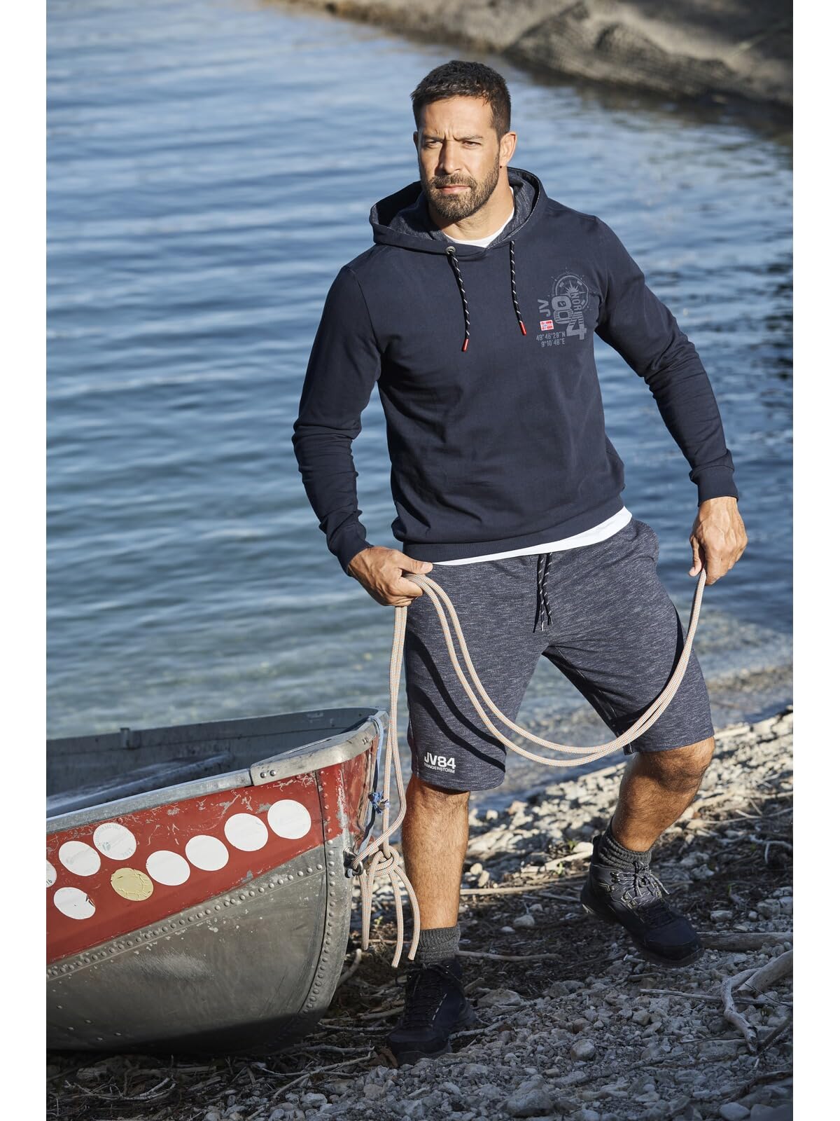 Jan Vanderstorm Herren Doppelpack Sweatbermuda Jornrik