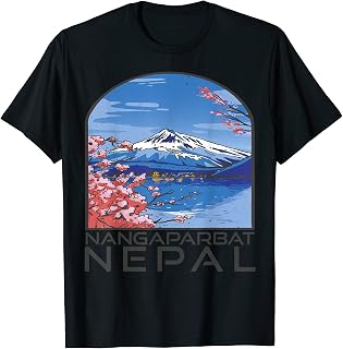 Climber Nepal Nanga Parbat Mountaineer Mountains Nature Hike T-Shirt