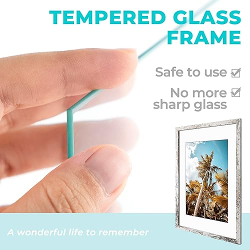 Vista 108 de Frametory, Portarretratos negro de 16 x 20 pulgadas, para fotos de 11 x 14 pulgadas con paspartú, molduras anchas (16 x 20 pulgadas, negro)