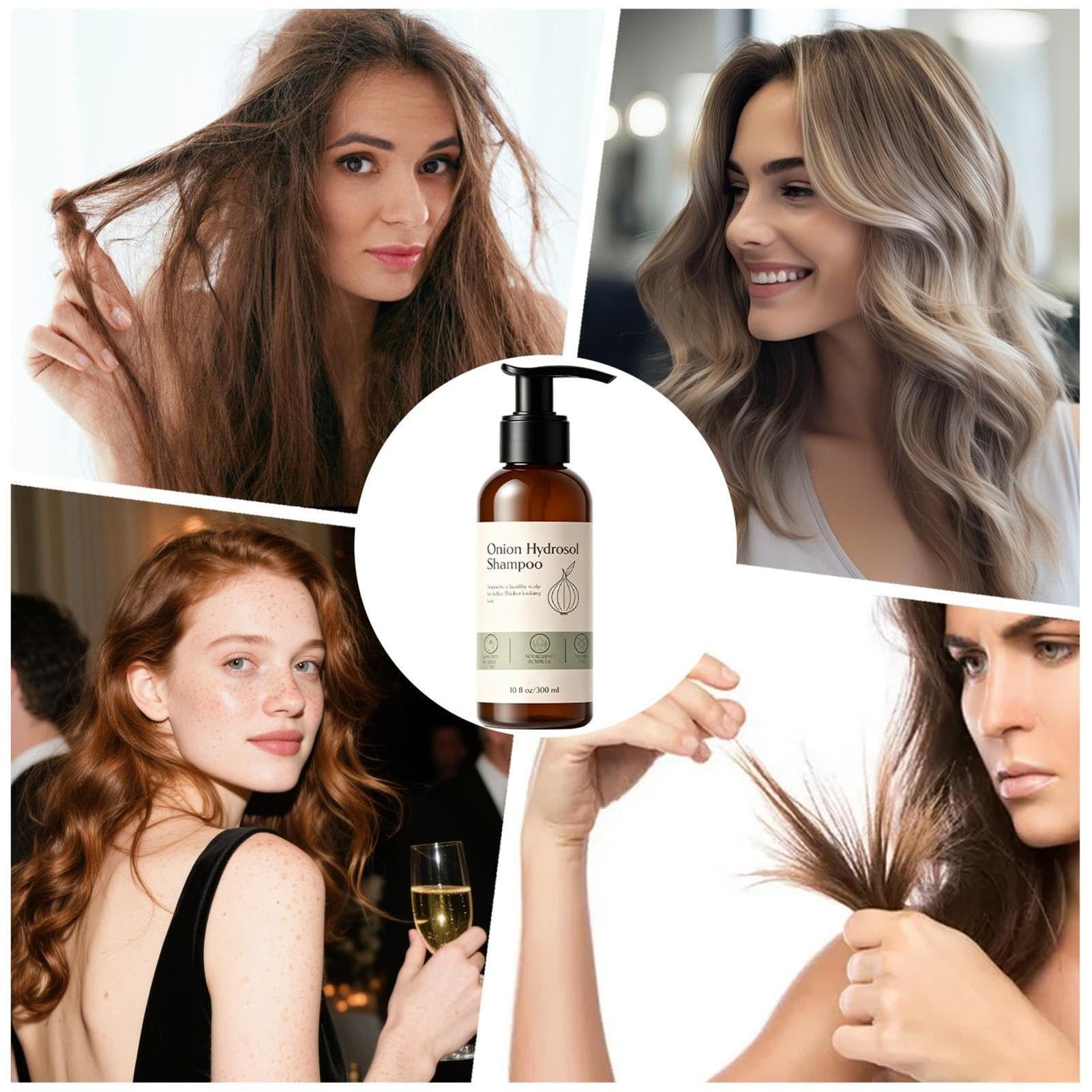 Champú Natural 300ml Control De Grasa Capilar Y Limpieza | Champú Hidratante Para Cabello , Brillante, Apto Para Diario Y De Viaje, Con Propiedades Purificantes E Hidratantes, Unisex