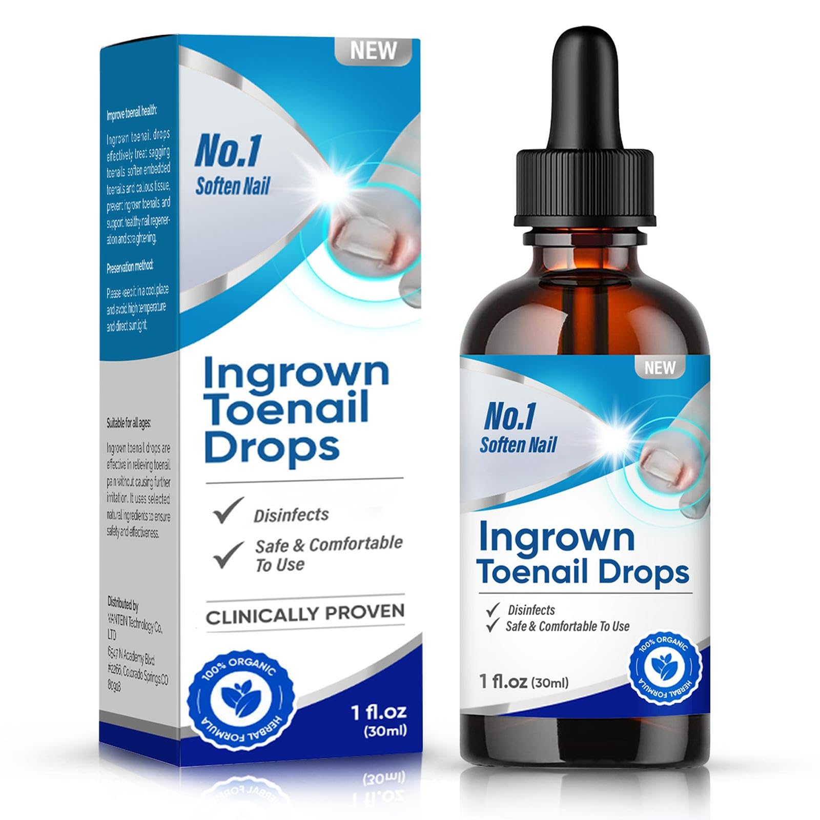 Ingrown Toenail Treatment, Ingrown Toenail Corrector Drops, 30ml 1 Fl Oz (Pack of 1)
