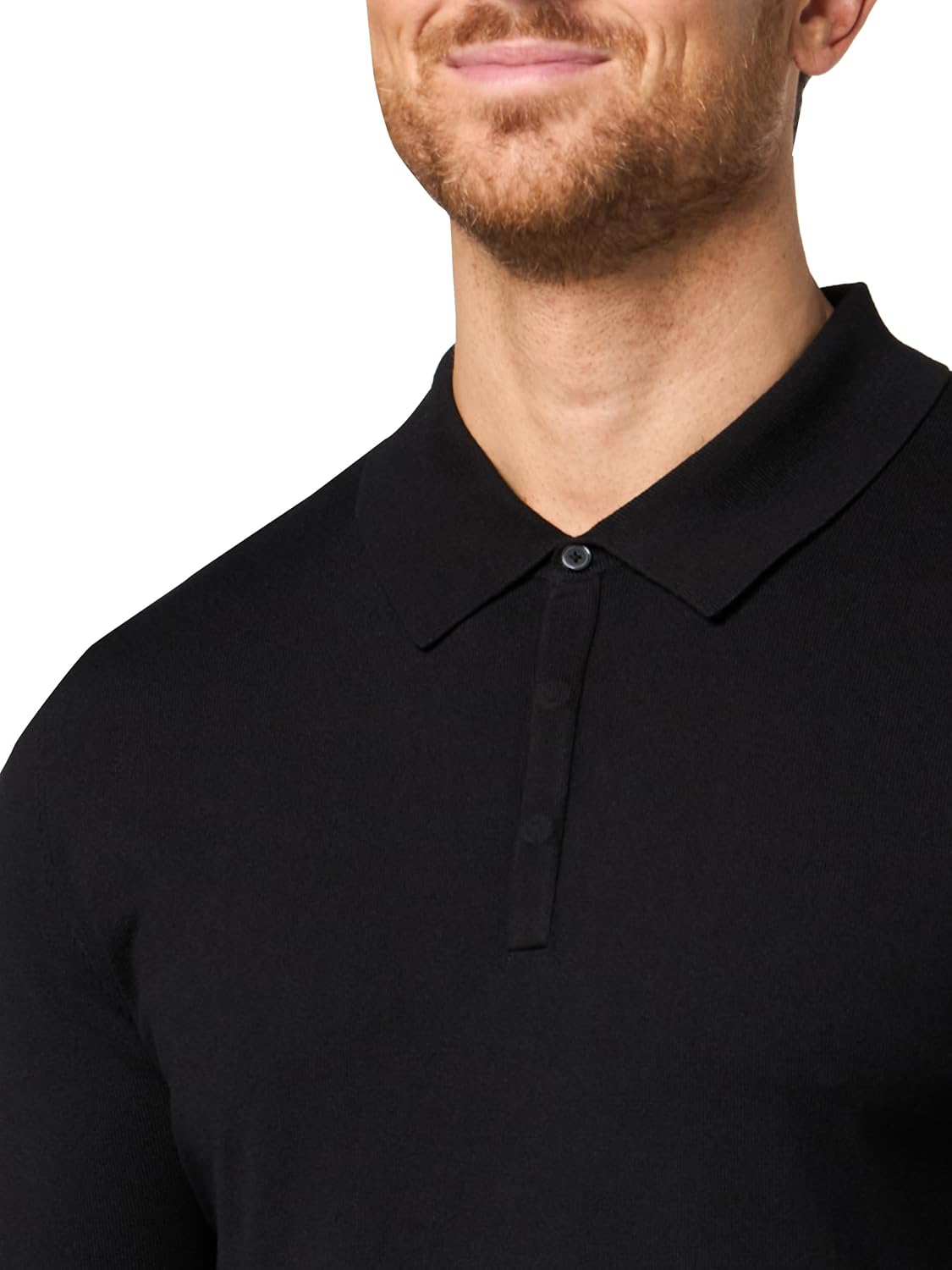 HUGO Mens Knit Collar Pullover Sweater - Image 3