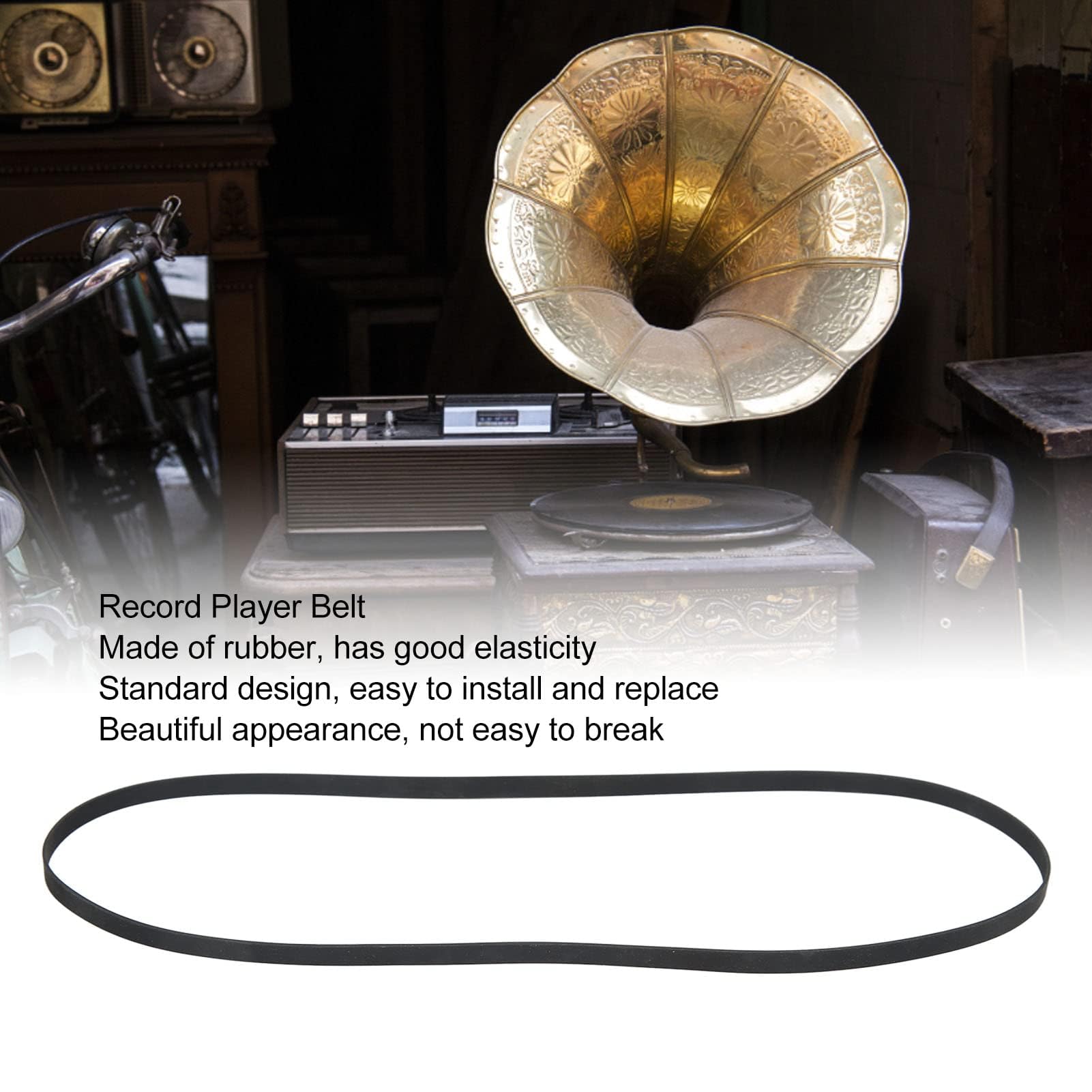 Courroie Platine Vinyle Remplacement – Largeur 4 Mm – Pour Tourne-disque, Lecteur CD, Magnétophone – Caoutchouc Souple