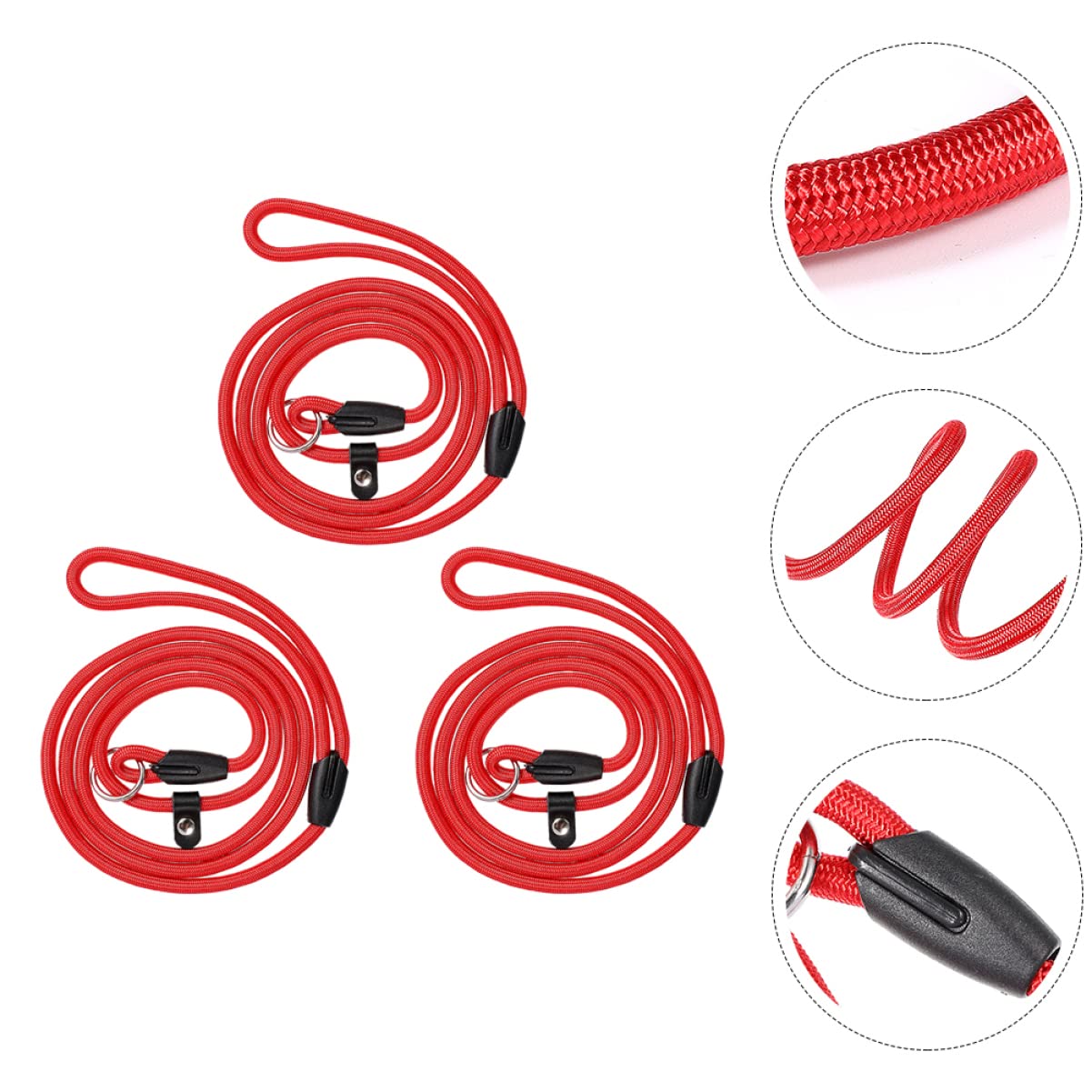 VANZACK 3 Piece Puppy Leash Set Professional Dog Leashes Long Portable Nylon for Daily Use