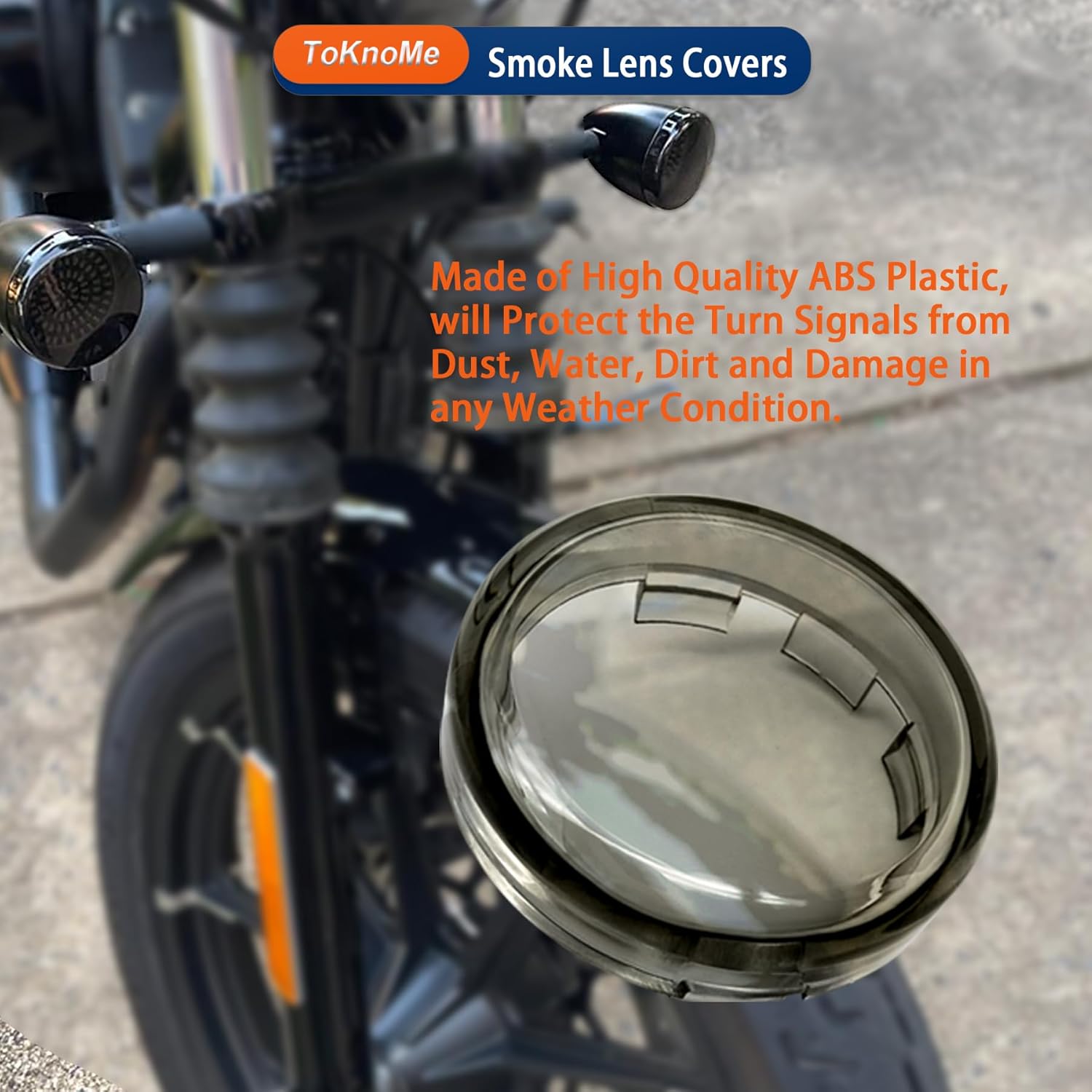 1157 LED Turn Signals 2" Front Rear Bulbs 81 LED Lights Smoke Lens Covers Kit Compatible with Harley Davidson Softail Dyna Sportster Touring Tri Glide 1986-2023