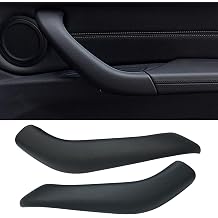 Car Door Handle Cover for BMW X1 X2 Inner Pull Outer Cover Replacement Compatible with BMW X1 F48 2016-2022 X2 F39 2018-2023 Interior Accessories Black, 2pcs Left and Right