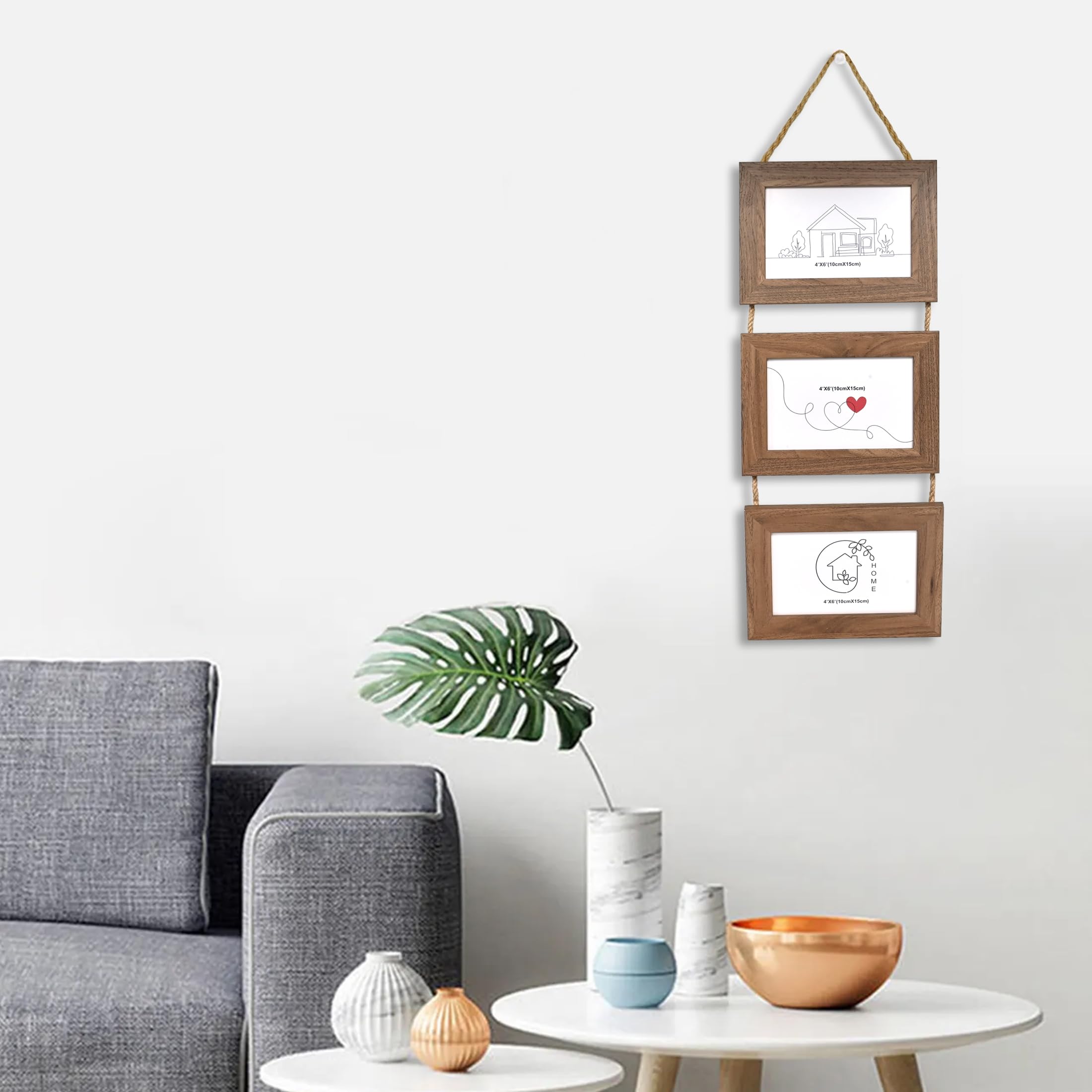 Cortina Gray Rotating Photo Frame - Display Memories -14