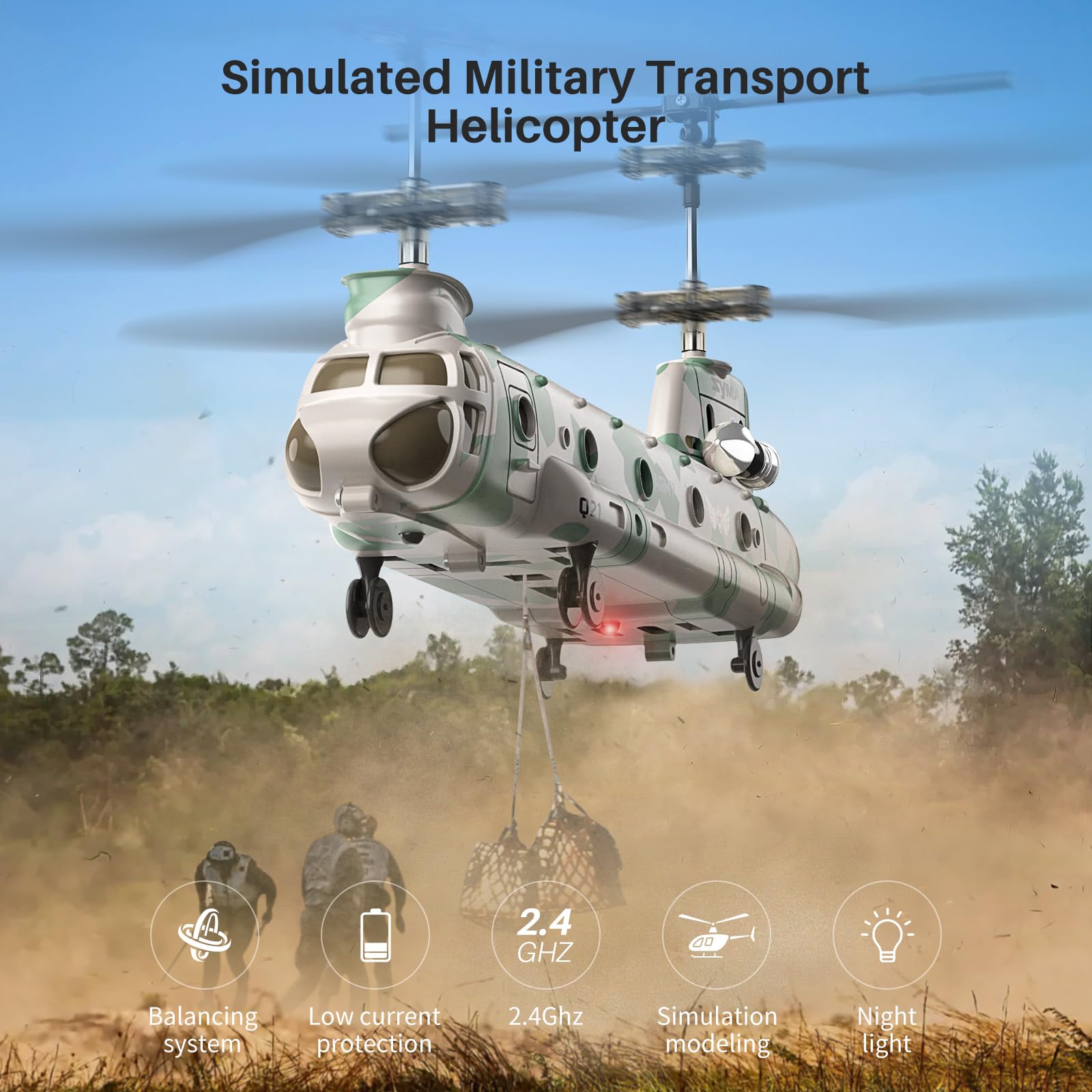 Syma RC Helicopter for Kids Q21 Remote Control Helicopter with Altitude Hold, One-Key Takeoff & Landing - Image 2