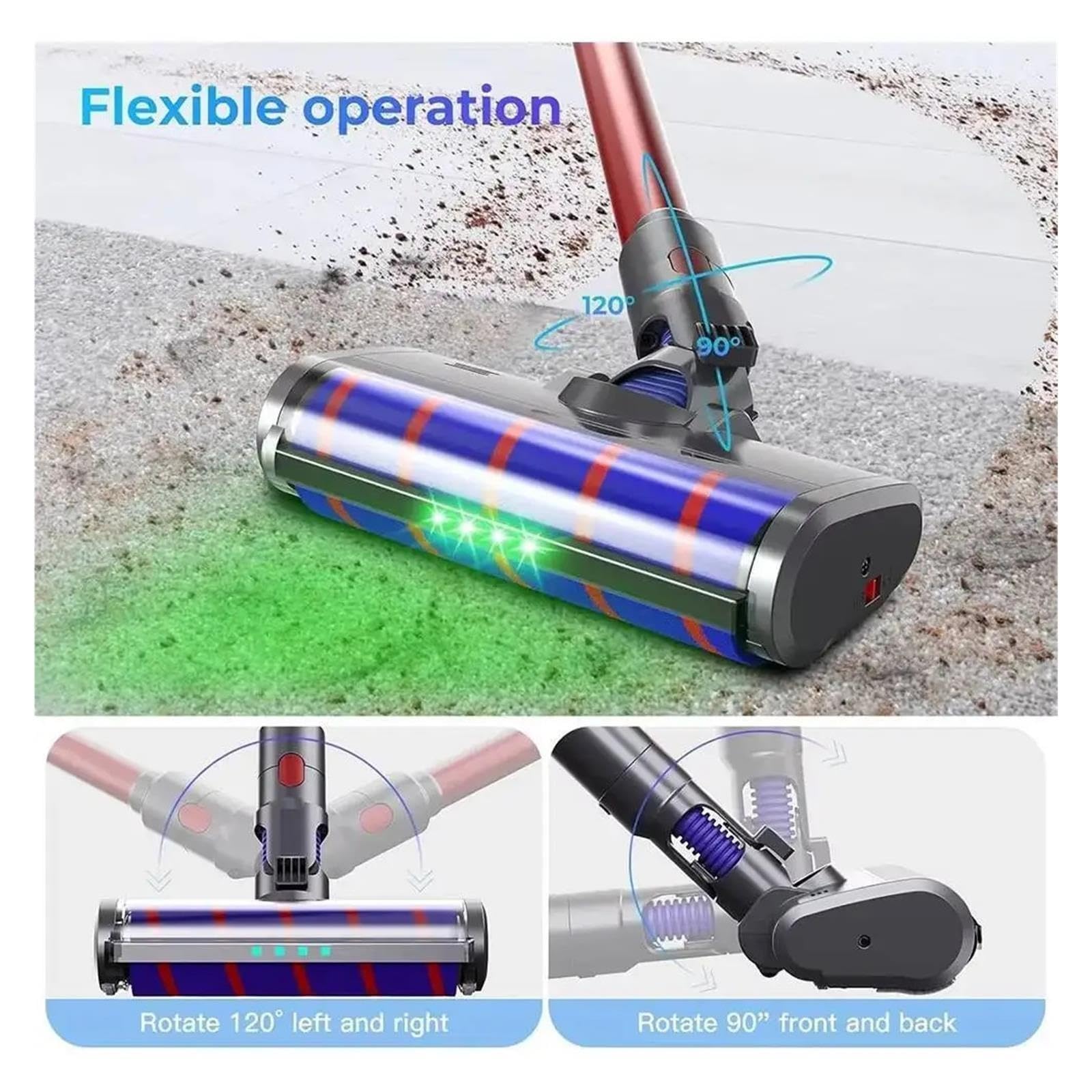 Testina spazzola rullo morbido ricambio compatibile con Dyson V7 V8 V10 V11