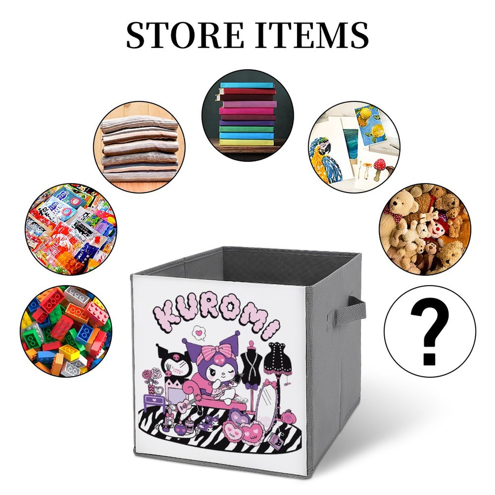 2点3333円♡新品♡クロミちゃん♡蓋付き収納ボックス 楽天市場】サンリオ(SANRIO) サンリオ クロミ 折りたたみ収納