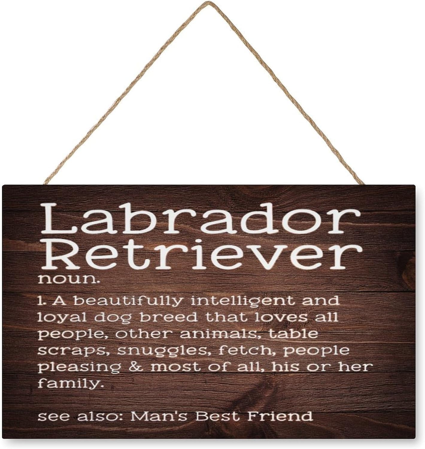 Wooden Decor Signs Labrador Retriever Definition Funny Wooden Wall Decor Inspirational Home Farmhouse Kitchen Cafe Decoration 6x12 Inch