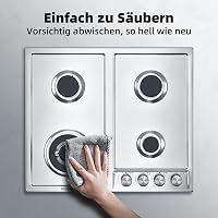 GASLAND GH60SF Beépíthető Gázfőzőlap - Rozsdamentes Acél, 4 Égőfejes, 8000W, Lángkioltás Védelemmel, PB/Földgáz Kompatibilis 8