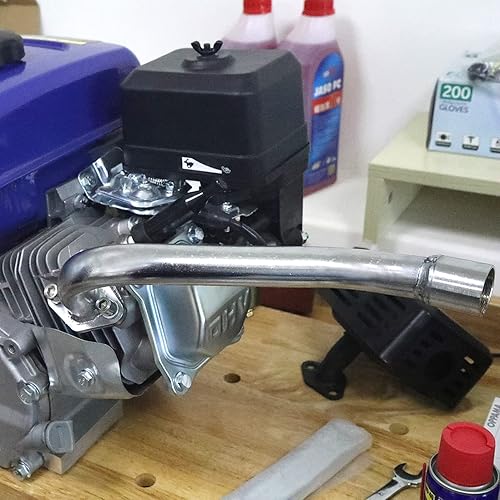 Miniatura 10 de HGC Tubo de escape para Predator 196cc Go Kart y Mini Bikes, para GX160 GX200, para Coleman CT200U BT200X Mini Bike