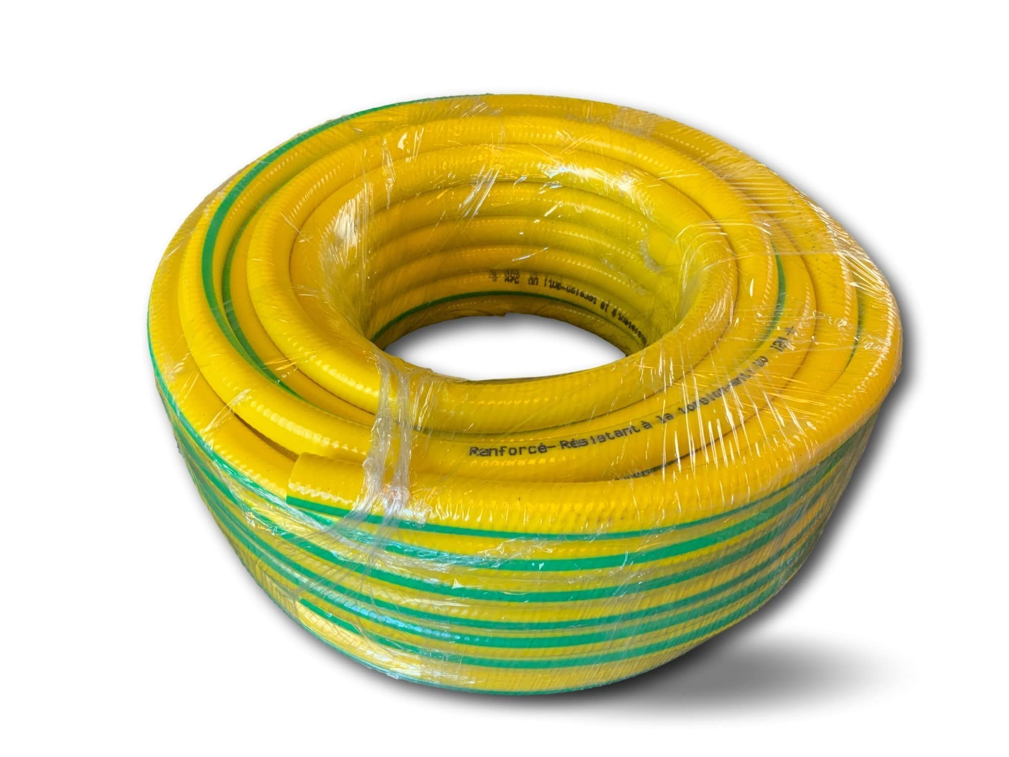 Kibros Tuyau arrosage anti-UV 4 couches Ø 15 mm 25 m | 4 couches 3 PVC + 1 fibre textile, Ø 15 mm, 200g/m, résiste UV températures, souple résistant, sans kit douchette.