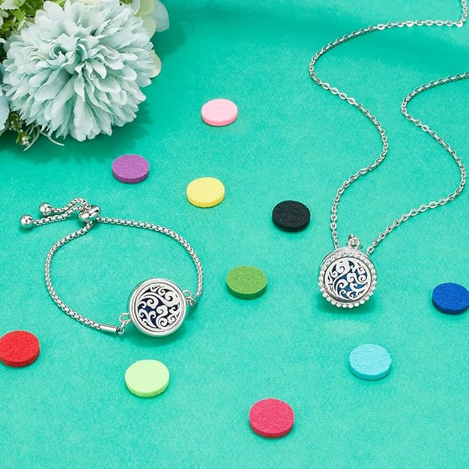 Set de collar y pulsera difusor de aceites esenciales PH PandaHall miniatura 4