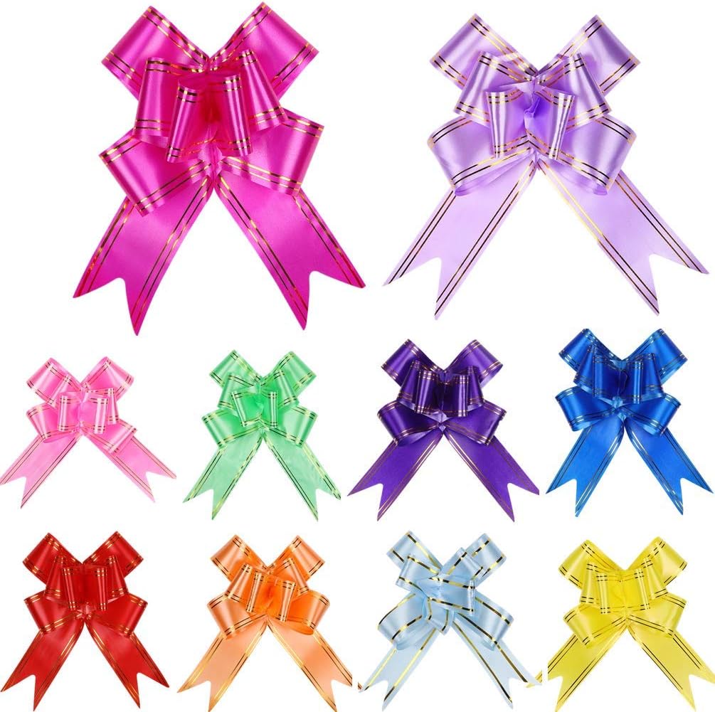 MMYQXI 10 Pieces Pull Bow for Gift Wrapping Bows, Pull Bows