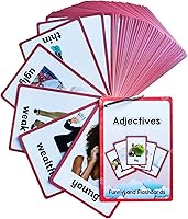 Vista 6 de Lilias Verbos/Adjetivos/Preposiciones Tarjetas Flash, Palabras en Inglés Tarjeta de Bolsillo para Niños Pequeños, Juguetes de Aprendizaje