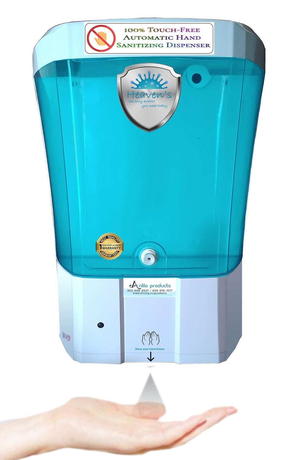 Automatic 100 Touchfree Hand Sanitizer Dispenser Amazon.in Home