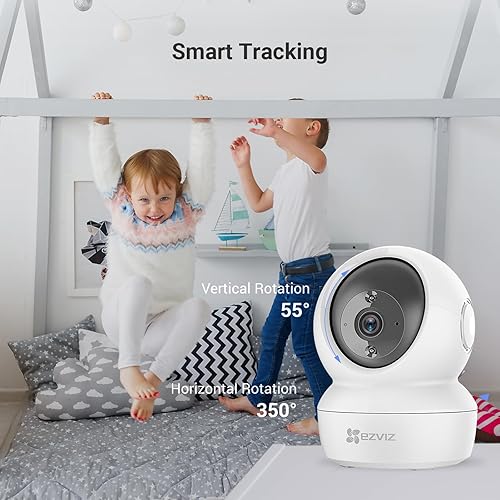 Miniatura 3 de EZVIZ C6N - Cámara WiFi panorámica e inclinable para interiores, detección de movimiento con tecnología de video H.265, seguimiento inteligente,