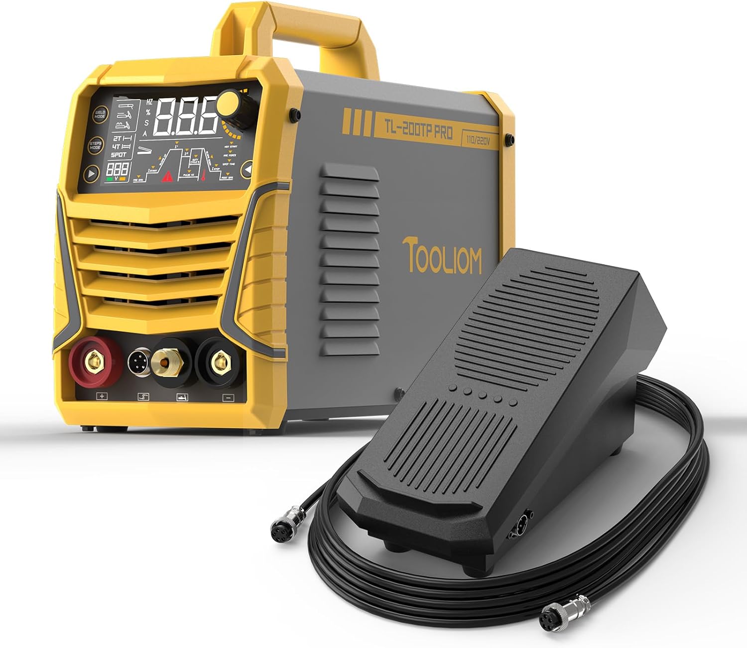 TOOLIOM TIG Welder with Pulse Multifunctional TIG Welding Machine+ TIG Welding Foot Pedal