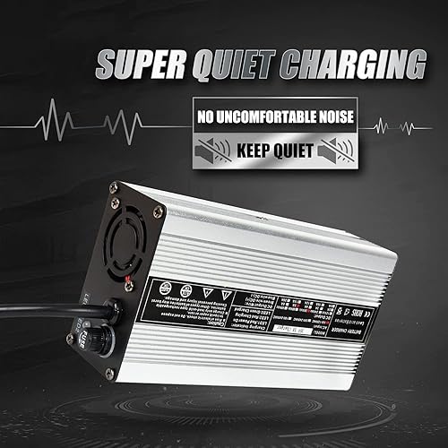 Miniatura 3 de Wztepeng - Cargador de batería para carrito de golf, 36 V, 5 A, enchufe de cargador de pie de cuervo compatible con EZGO Club Car Yamaha, etc.