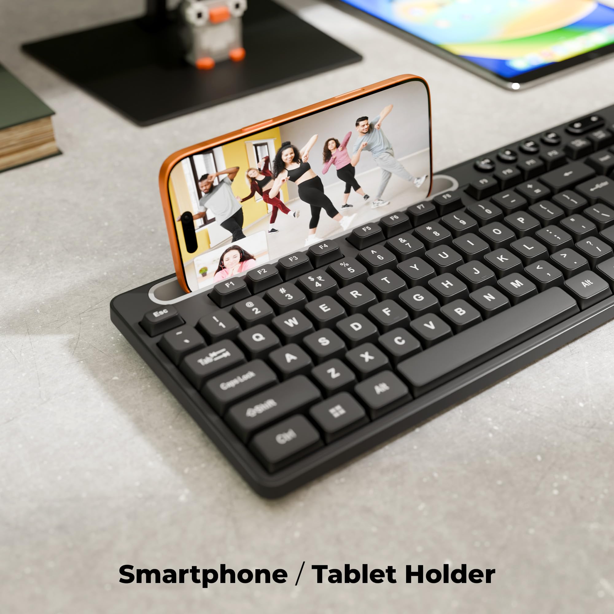 Zebronics Wireless Keyboard & Mouse Combo - ₹ Key & Smartphone Holder -7 Zebronics Wireless Keyboard & Mouse Combo - ₹ Key & Smartphone Holder -7