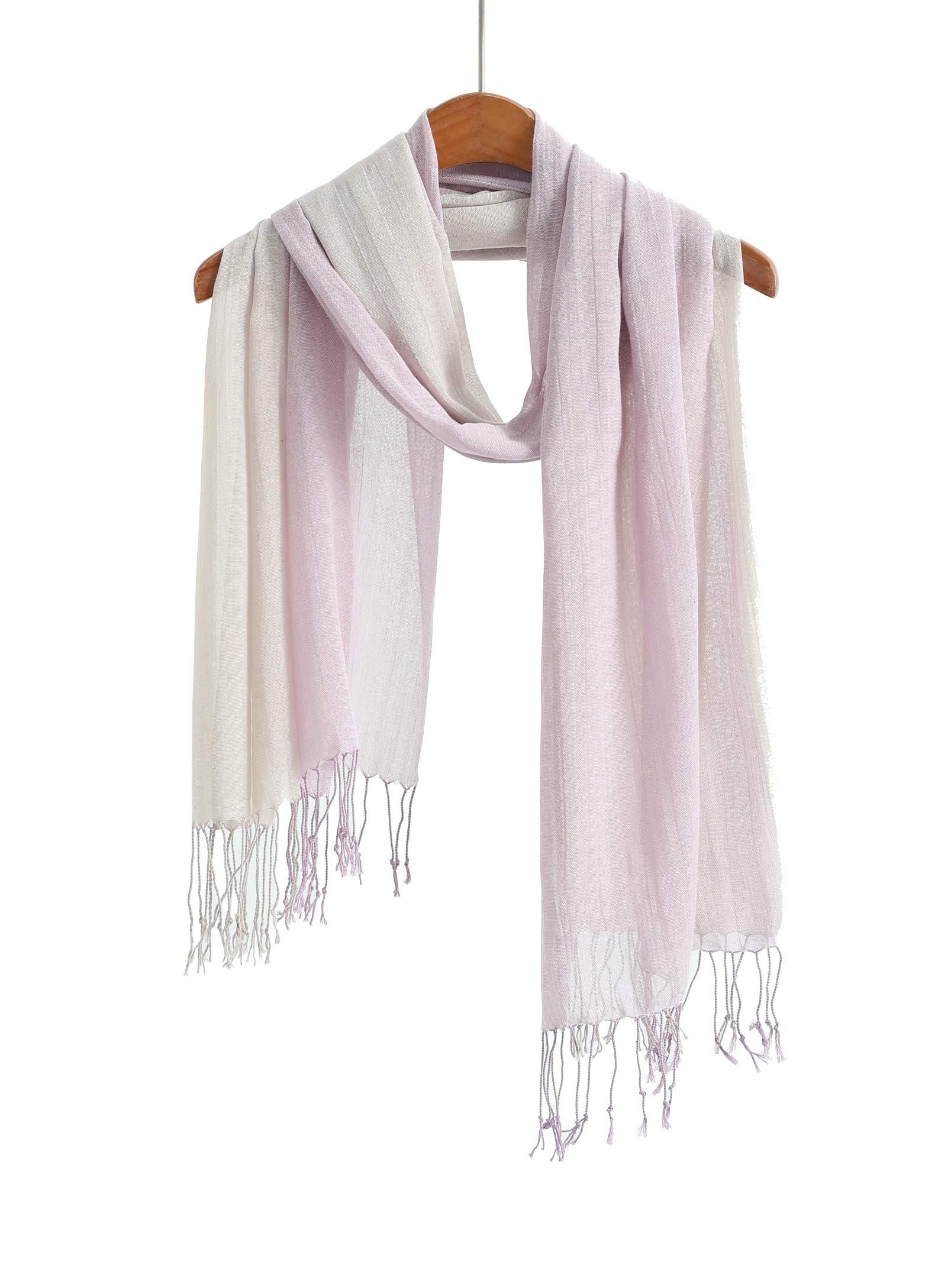 JeelowCotton Feel Scarf Shawl Wrap Soft Lightweight Scarves And Wraps For Men Women