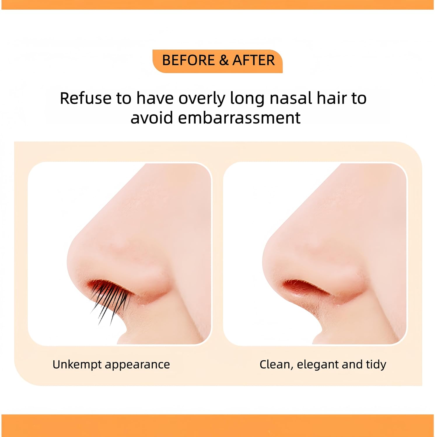 5PCS 3-in-1 Nasal Hair Cutter, Upgrade Double-Sided Nose Hair Trimmer, Portabl 360° Manual Nose Trimmer for Men and Women (5)