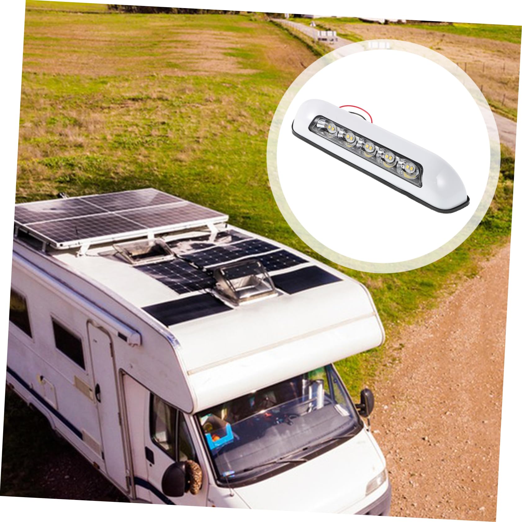Anneome Luce Esterna per Camper LED 6W Regolazione Tensione, per Veranda e Rimorchi, Illuminazione Stabile