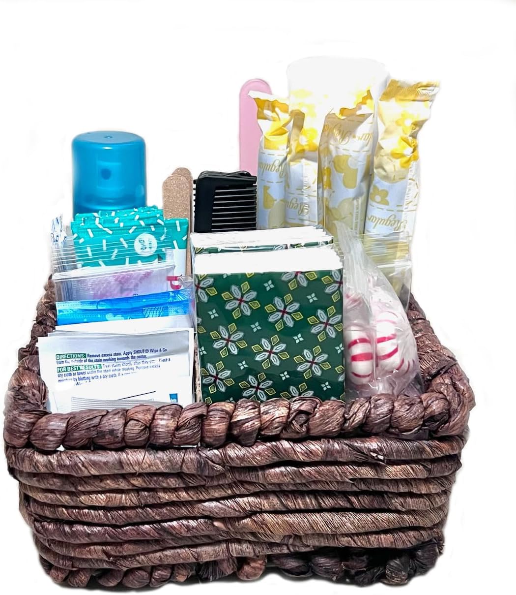 With You in Mind, inc - Restroom Amenity Basket - Women/Micro - 25 or less guests