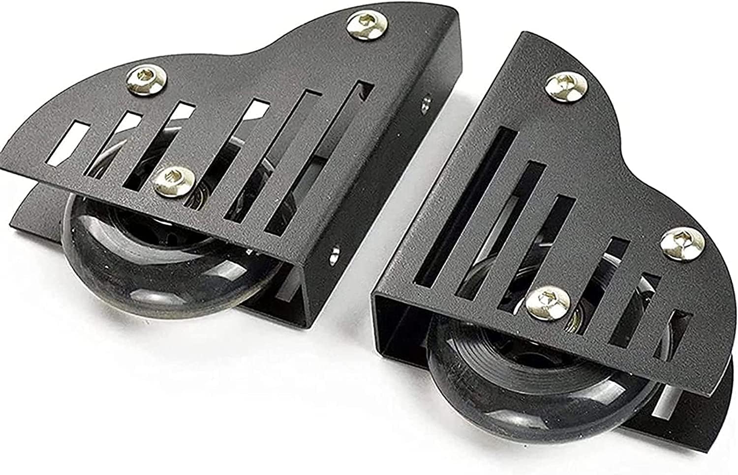 Kit de porte de grange coulissante et rail d'échelle mobile pour meuble en acier
