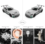 RASTAR 1/24 RC Voiture Mercedes AMG GT2 Voiture de télécommande, Mercedes AMG Voiture de jouets pour enfants Garçons, Argent RC Voiture de sport