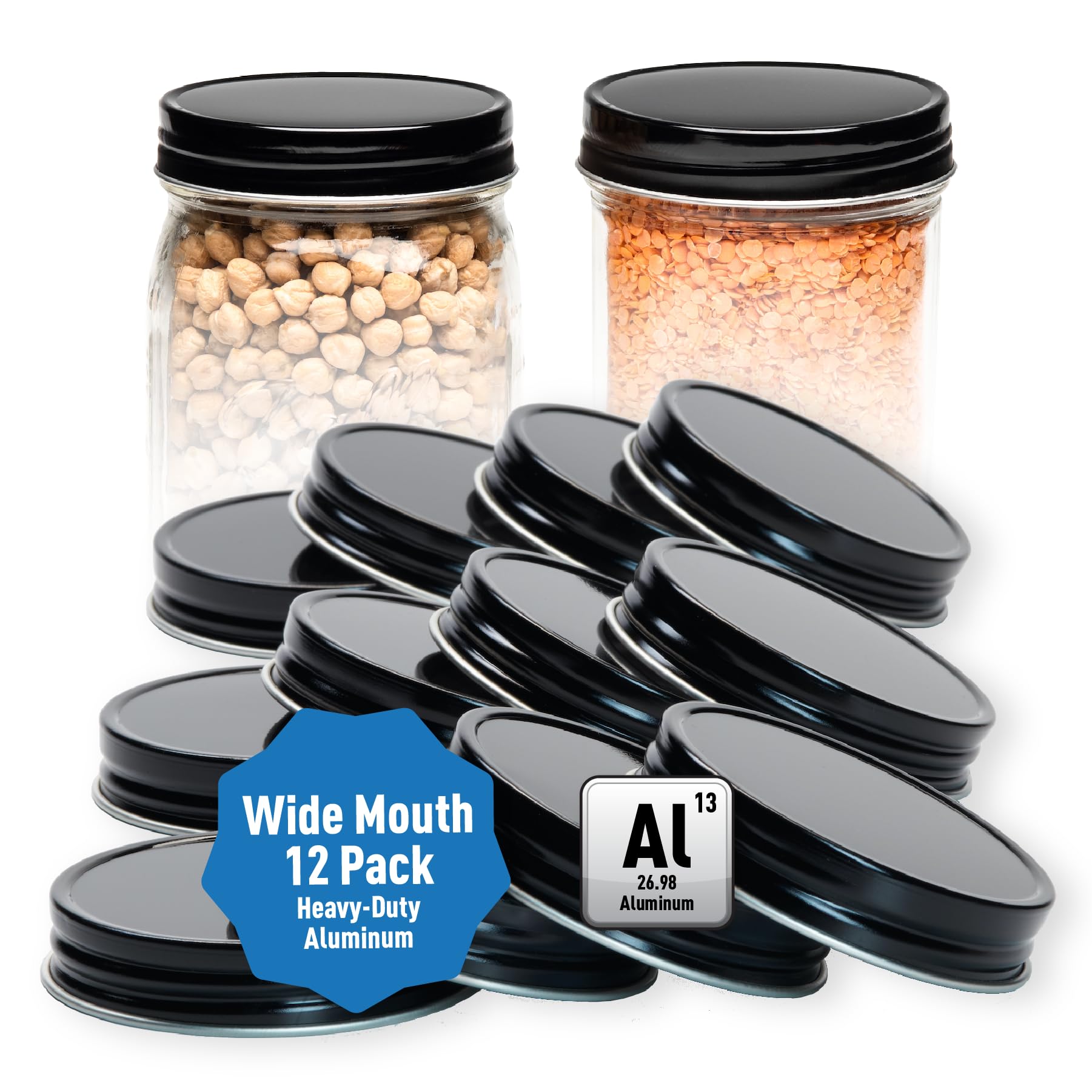 Amazon.com: AllSpice Rust-Proof Wide Mouth Aluminum Metal Mason 