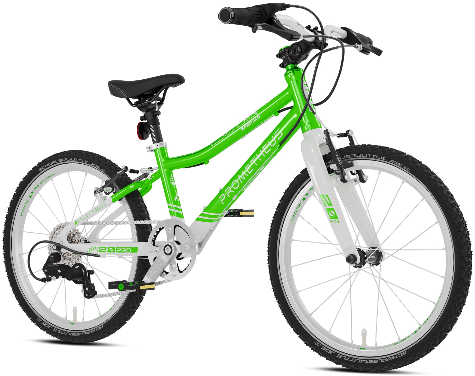 PROMETHEUS BICYCLES PRO Kinderfahrrad 20 Zoll Jungen Mädchen | Premium 20 Zoll Fahrrad Junge Aluminium Super leicht ab 6 Jahre | 7 Gang Schaltung von Microshift