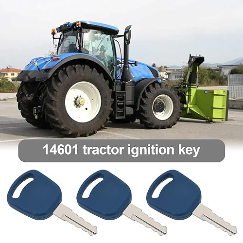 Miniatura 2 de Create idea 5 llaves de arranque de encendido 14601 82030143 compatibles con tractor New Holland T5030 T5040 T5050 T5060 llaves de maquinaria