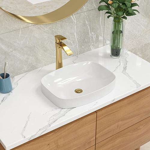 Miniatura 10 de Ordear - Lavabo de baño color blanco, para encimera.