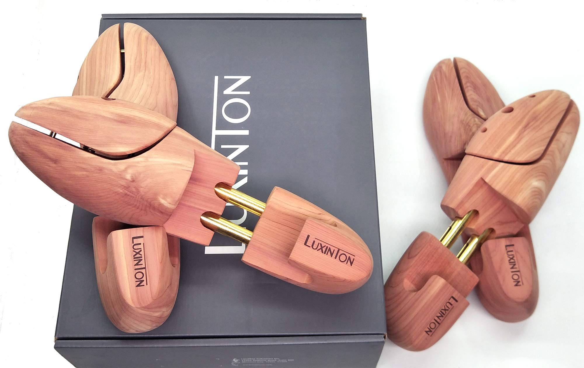 Luka Mens Twin Tubed Cedar Shoe Trees with Hooked Heels 2-pack for 2 Pairs of Shoes product thumbnail 8