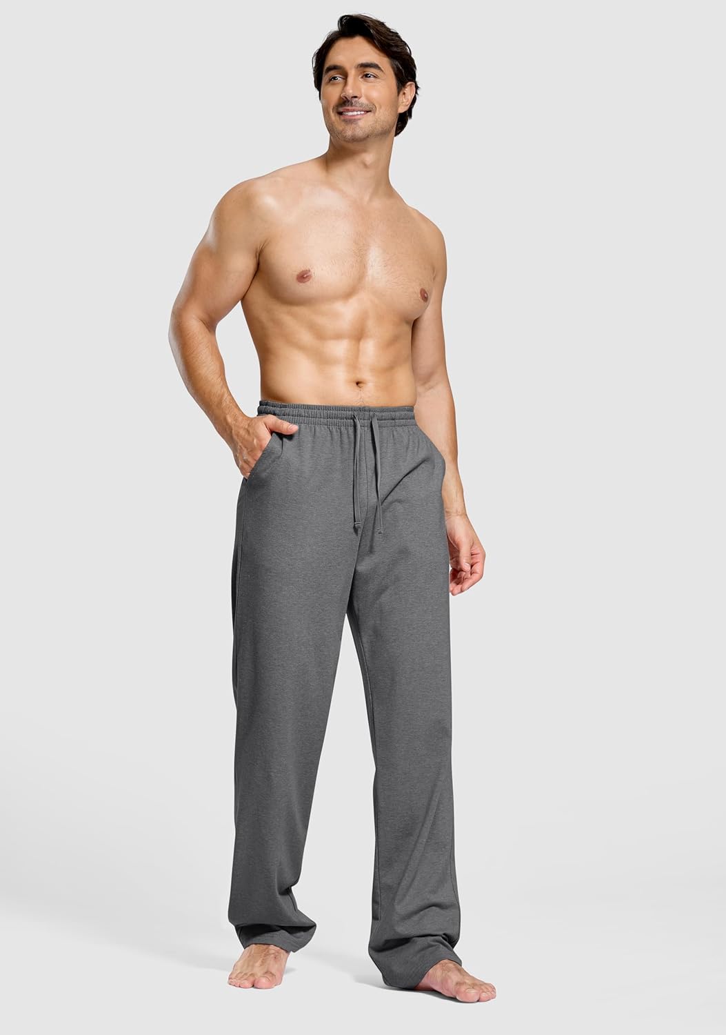 Pudolla Men's Tall Sweatpants 32"/34"/36" Long Inseam Cotton Yoga Pants Athletic Lounge Casual Pants for Men with Pockets - Image 6