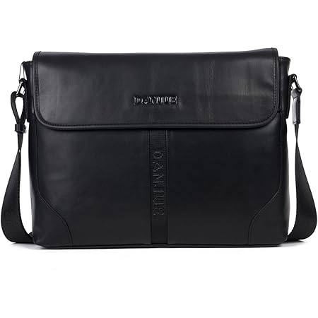 Amazon Danjue 労働感謝祭 本物 正規品 天然皮革 メンズ バッグ ショルダー 人気 ブランド ショルダーバッグ メンズ ブランド 本革 メッセンジャーバッグ 斜めがけバッグ メンズ 安い レザー 黒 ブラック 3041 2 ブラック ショルダーバッグ