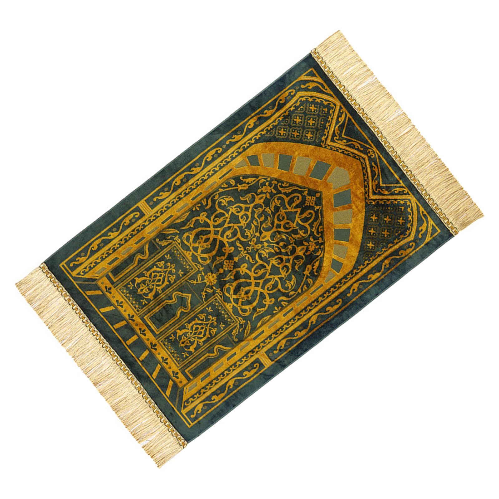 Tapis de prière musulman doux et antidérapant en polyester pour la maison